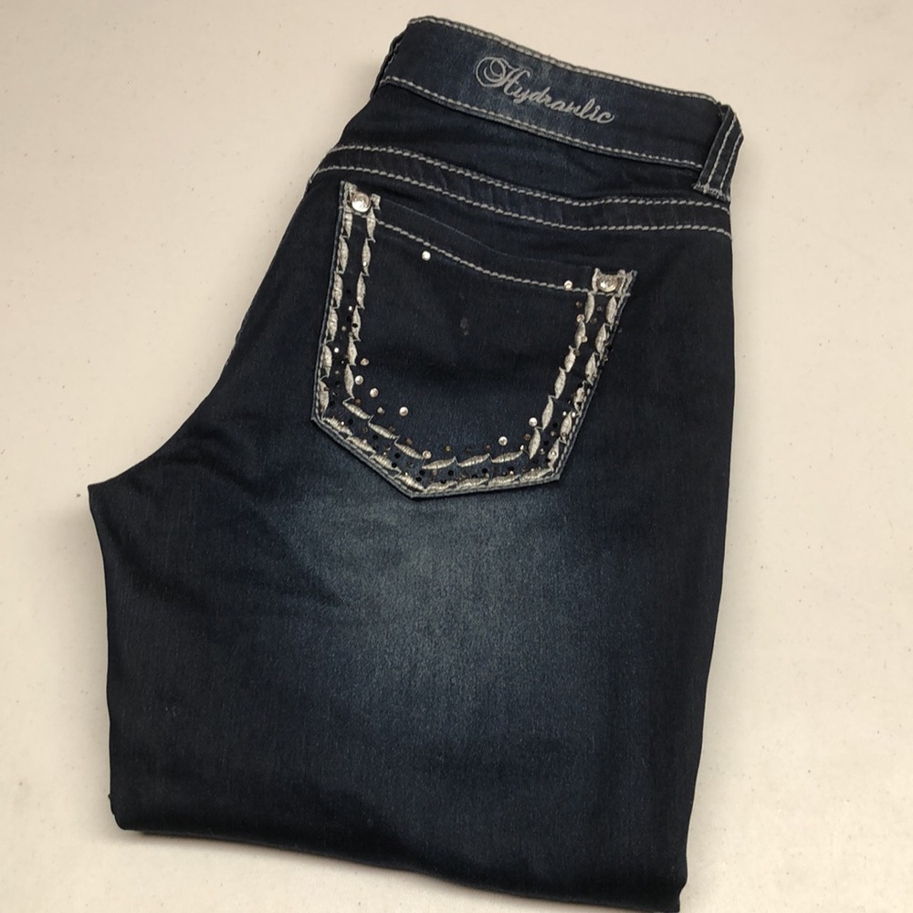 HYDRAULIC MID-RISE SKINNY STRETCH JEANS 6/28x32 ⭐️